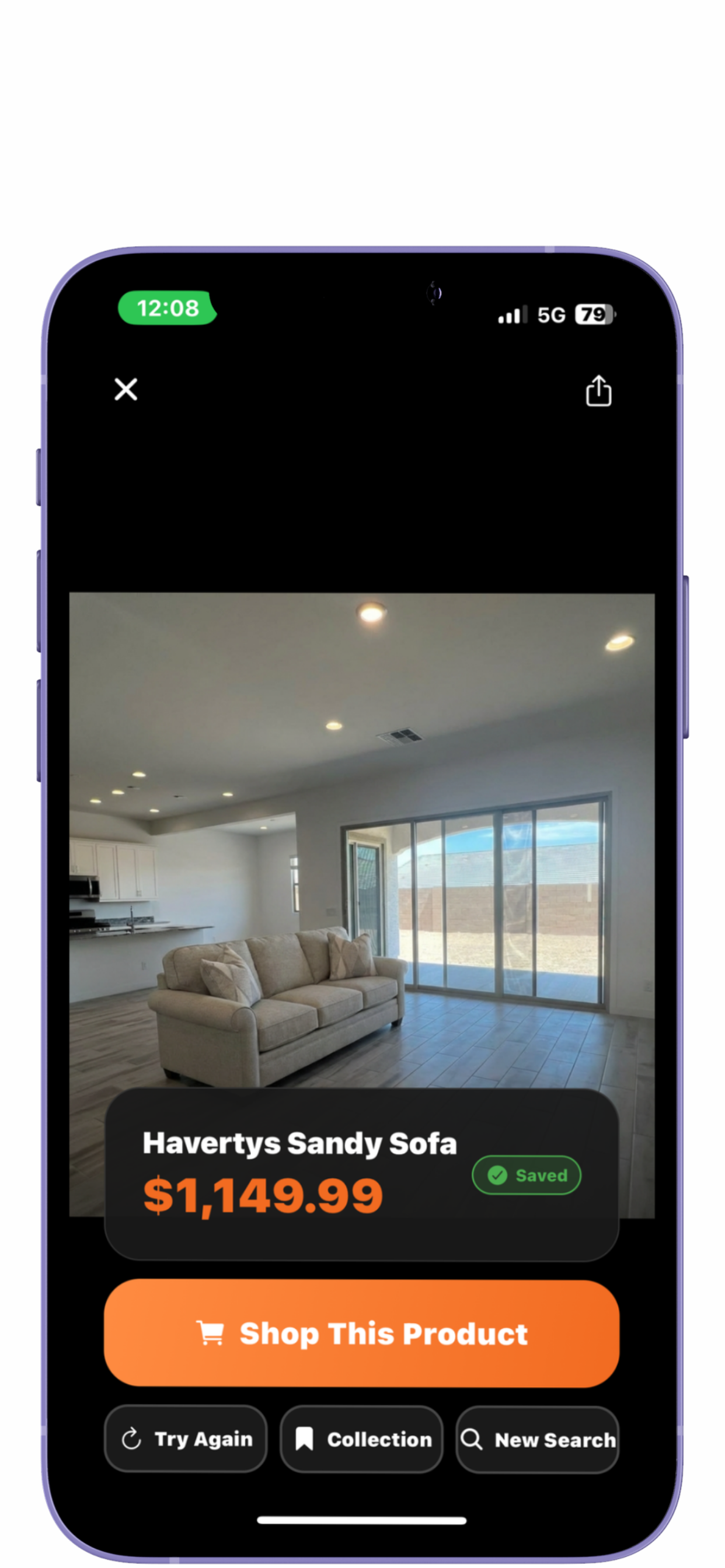 SnapStuff Furniture Visualization Screenshot